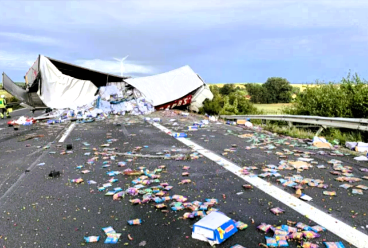 Schwerer LKW-Unfall! VOLLSPERRUNG auf der AUTOBAHN - Autobahn von Gummibären stillgelegt