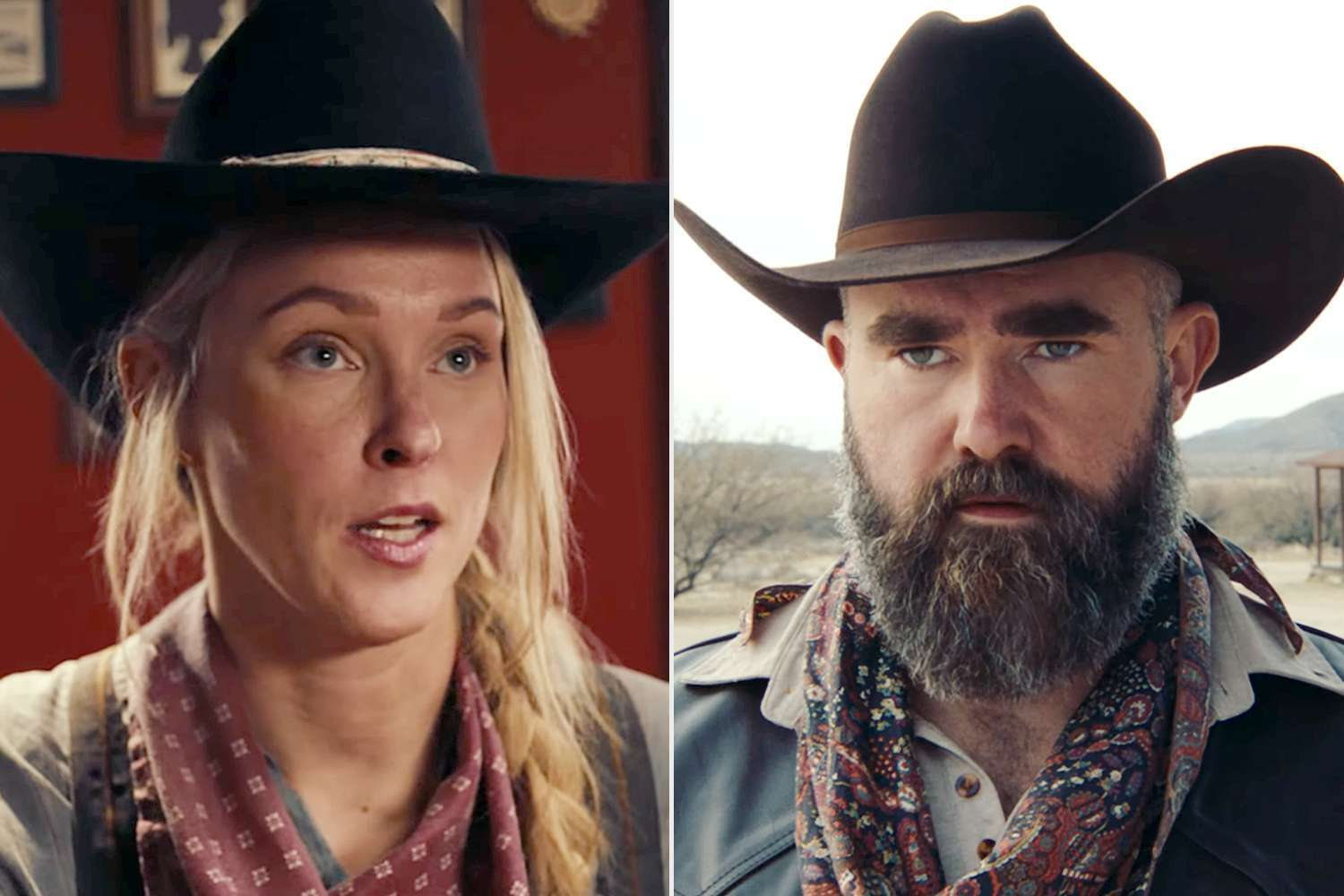 Jason and Kylie Kelce Star in a Garage Beer Western — The Ending Is Hilarious